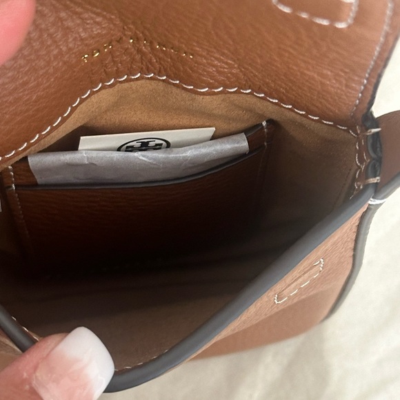 Tory Burch Miller Leather Phone Crossbody Bag - Picture 6 of 9